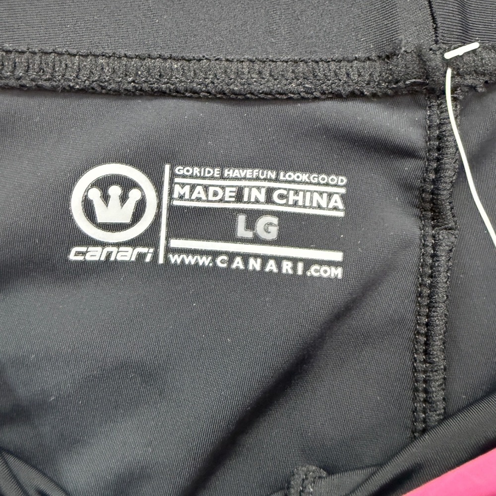 Canari Pro Tour Gel Knicker Womens Large Black Padded Cycling Bike Pants NWT - Picture 3 of 8
